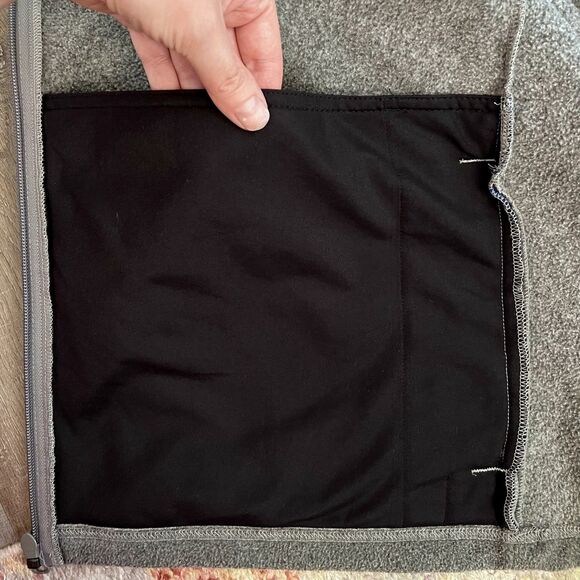 Columbia PFG Harborside Fleece Vest Mens Medium Gray Blue Full Zip Fishing Gear - Picture 6 of 8